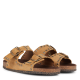 BOSABO EN REMISE Sandales plates en cuir | Beige