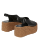 MINELLI EN REMISE LHENI - Sandales compensées en cuir | Noir