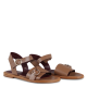 AVRIL GAU DÉSTOCKAGE THAUN OSLO - Sandales plates en cuir | Gris