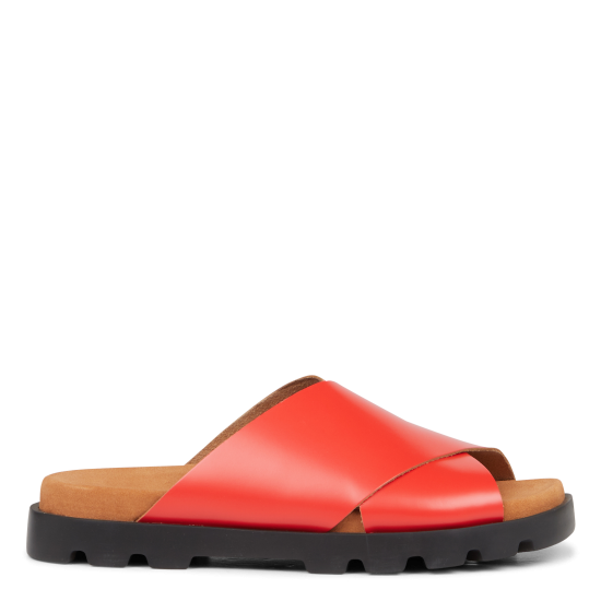 CAMPER EN REMISE Brutus Sandal - Sandales plates en cuir | Rouge