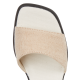 CAMPER EN REMISE Meda Sandal - Sandales à talon en chanvre et coton | Beige