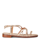 BOBBIES EN REMISE IZIA - Sandales plates en cuir métallisé | Doré
