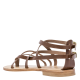 BOCAGE EN REMISE JANNIS - Sandales plates en cuir | Marron