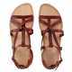 SESSUN EN REMISE HEMERA - Sandales plates en cuir | Marron