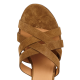 RIVECOUR EN REMISE SANDALES N°888 - Sandales à talon en cuir velours | Marron