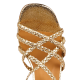 RIVECOUR EN REMISE SANDALES N°776 - Sandales à talon en cuir | Doré